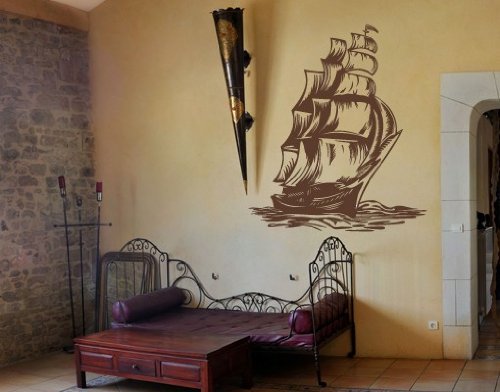 Wall Stickers Pirate Ship Beautiful Wall Stickers Wall Decals Many colours.